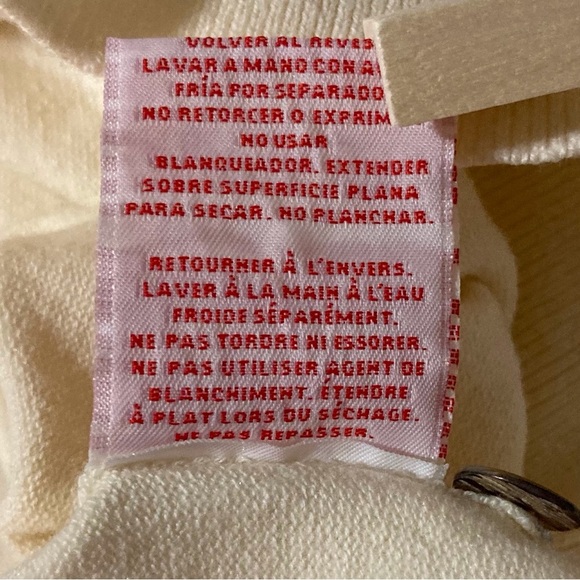 Ruby Rd Cream Cardigan with Embellished Neckline | Size XL | Elbow-length sleeve - Picture 8 of 8